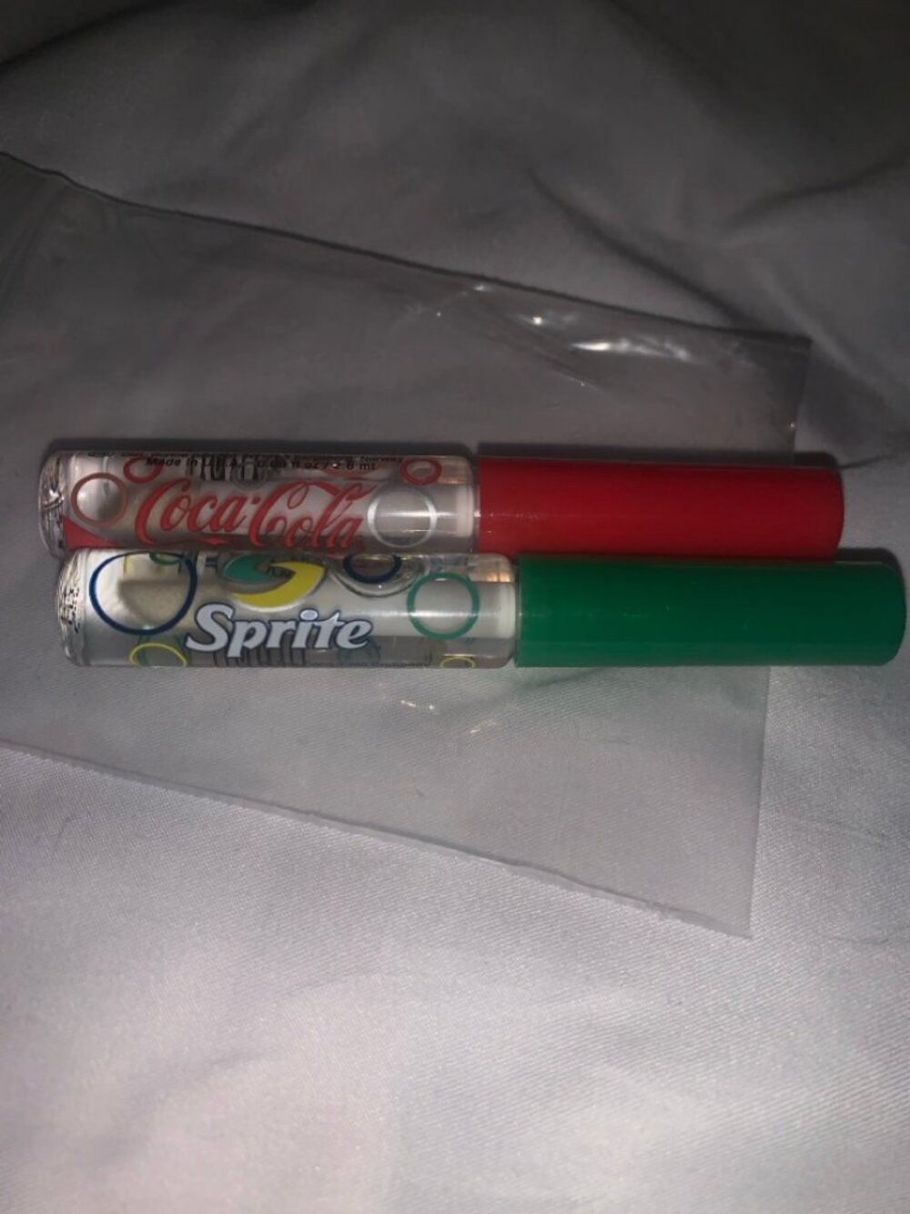 Lip Smacker Coca-Cola & Sprite Liquid Lip Gloss Set of 2 - NEW Sealed Bonne Bell
